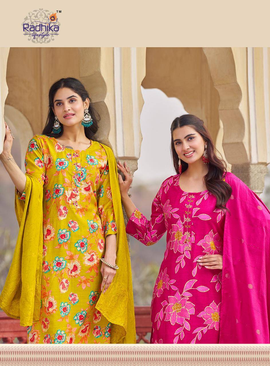 Radhika lifestyle alexa vol-7 Affordable Kurtis in Ahmedabad